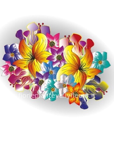 mazzo di fiori freschi di stagione colori a scelta