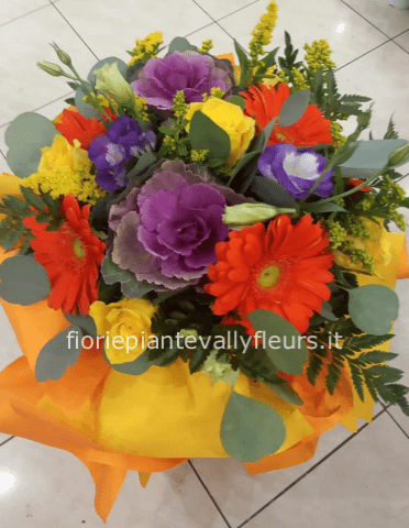 Bouquet giallo arancio